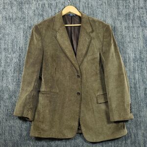 Stafford Blazer Mens 44R Brown Corduroy Sport Coat Career Lined Suit Jacket